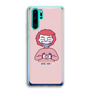 CaseCompany Hartje: Huawei P30 Pro Transparant Hoesje