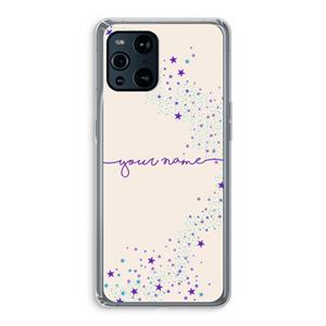 CaseCompany Sterren: Oppo Find X3 Pro Transparant Hoesje