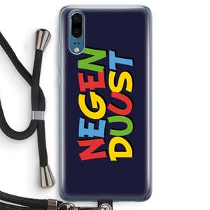 CaseCompany 90's One: Huawei P20 Transparant Hoesje met koord