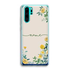 CaseCompany Gele bloemen: Huawei P30 Pro Transparant Hoesje