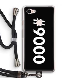 CaseCompany 9000: Pixel 3 Transparant Hoesje met koord