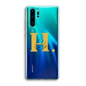 CaseCompany Amber Script: Huawei P30 Pro Transparant Hoesje