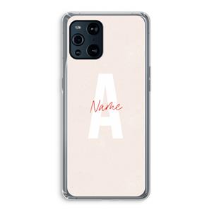 CaseCompany Strawberry Milkshake: Oppo Find X3 Pro Transparant Hoesje