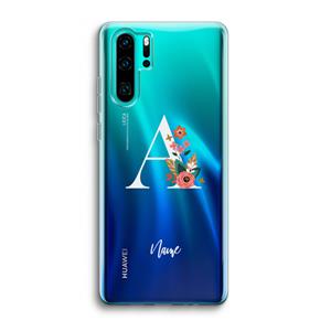 CaseCompany Pink Bouquet: Huawei P30 Pro Transparant Hoesje