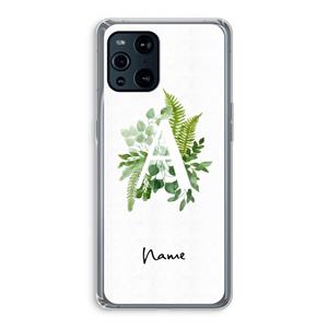 CaseCompany Green Brush: Oppo Find X3 Pro Transparant Hoesje
