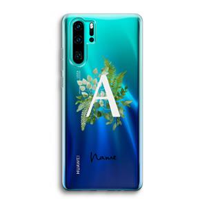 CaseCompany Green Brush: Huawei P30 Pro Transparant Hoesje