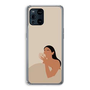 CaseCompany Fresh coffee: Oppo Find X3 Pro Transparant Hoesje