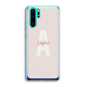 CaseCompany Strawberry Milkshake: Huawei P30 Pro Transparant Hoesje