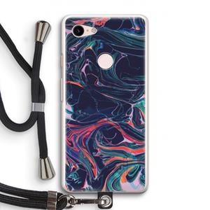 CaseCompany Light Years Beyond: Pixel 3 Transparant Hoesje met koord