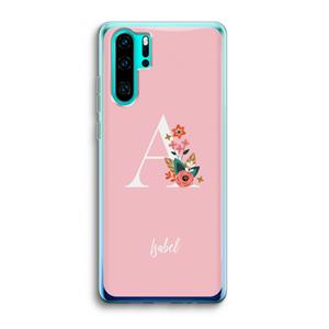 CaseCompany Pink Bouquet: Huawei P30 Pro Transparant Hoesje