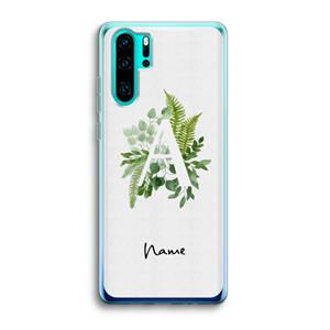 CaseCompany Green Brush: Huawei P30 Pro Transparant Hoesje