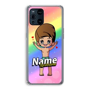 CaseCompany Chibi Maker man: Oppo Find X3 Pro Transparant Hoesje