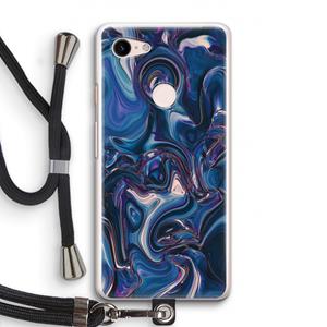 CaseCompany Mirrored Mirage: Pixel 3 Transparant Hoesje met koord