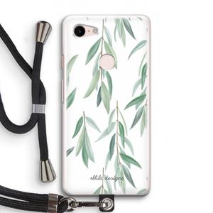 CaseCompany Branch up your life: Pixel 3 Transparant Hoesje met koord