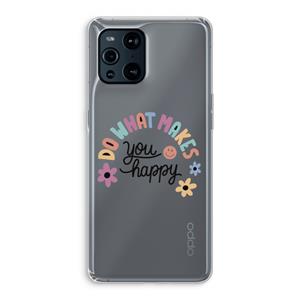 CaseCompany Happy days: Oppo Find X3 Pro Transparant Hoesje