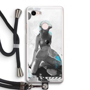 CaseCompany I will not feel a thing: Pixel 3 Transparant Hoesje met koord
