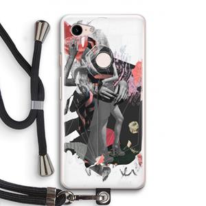 CaseCompany Dissimulation du réel: Pixel 3 Transparant Hoesje met koord