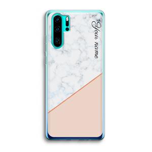 CaseCompany Marmer in stijl: Huawei P30 Pro Transparant Hoesje