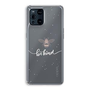 CaseCompany Be(e) kind: Oppo Find X3 Pro Transparant Hoesje