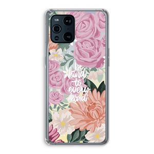 CaseCompany Kindness matters: Oppo Find X3 Pro Transparant Hoesje