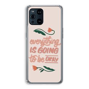 CaseCompany Optimistic flower girl: Oppo Find X3 Pro Transparant Hoesje