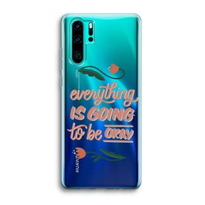 CaseCompany Optimistic flower girl: Huawei P30 Pro Transparant Hoesje
