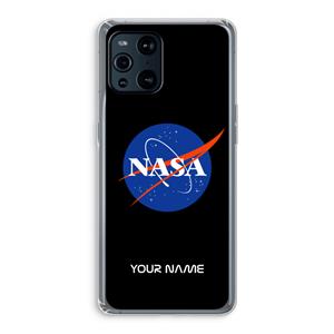 CaseCompany NASA: Oppo Find X3 Pro Transparant Hoesje