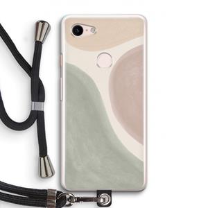 CaseCompany Geo #6: Pixel 3 Transparant Hoesje met koord