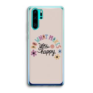 CaseCompany Happy days: Huawei P30 Pro Transparant Hoesje