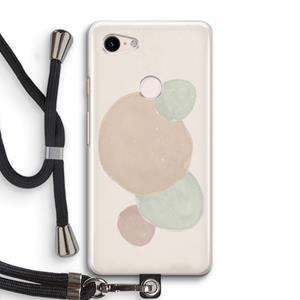 CaseCompany Geo #9: Pixel 3 Transparant Hoesje met koord