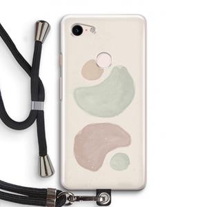 CaseCompany Geo #10: Pixel 3 Transparant Hoesje met koord
