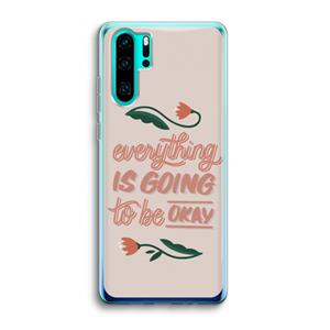 CaseCompany Optimistic flower girl: Huawei P30 Pro Transparant Hoesje