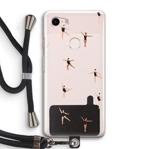 CaseCompany Dancing #1: Pixel 3 Transparant Hoesje met koord