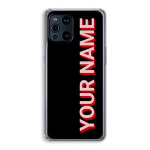 CaseCompany Namecase: Oppo Find X3 Pro Transparant Hoesje