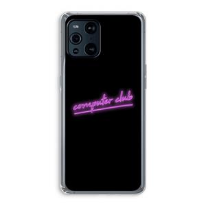CaseCompany Vice Black: Oppo Find X3 Pro Transparant Hoesje