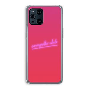 CaseCompany Vice Glow: Oppo Find X3 Pro Transparant Hoesje