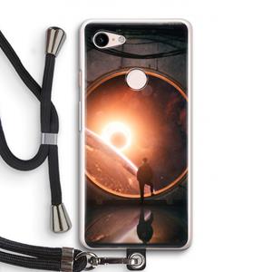 CaseCompany Ephemeral: Pixel 3 Transparant Hoesje met koord