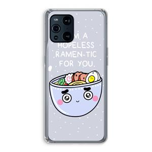 CaseCompany I'm A Hopeless Ramen-Tic For You: Oppo Find X3 Transparant Hoesje
