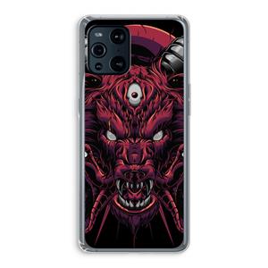 CaseCompany Hell Hound and Serpents: Oppo Find X3 Transparant Hoesje