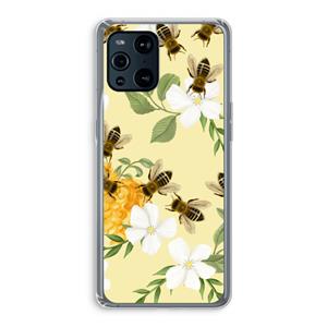 CaseCompany No flowers without bees: Oppo Find X3 Transparant Hoesje
