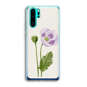 CaseCompany Purple poppy: Huawei P30 Pro Transparant Hoesje
