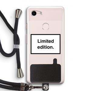 CaseCompany Limited edition: Pixel 3 Transparant Hoesje met koord