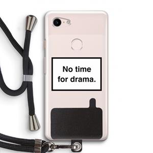 CaseCompany No drama: Pixel 3 Transparant Hoesje met koord