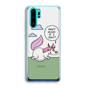 CaseCompany Unicorn: Huawei P30 Pro Transparant Hoesje