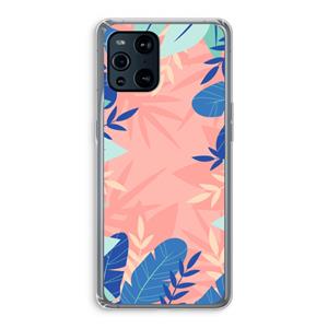 CaseCompany Tropisch: Oppo Find X3 Transparant Hoesje