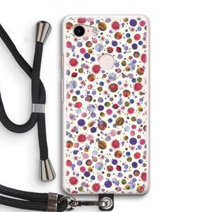 CaseCompany Planets Space: Pixel 3 Transparant Hoesje met koord