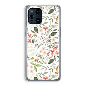 CaseCompany Sweet little flowers: Oppo Find X3 Transparant Hoesje