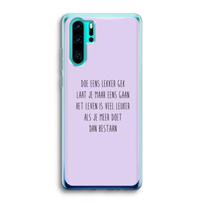 CaseCompany Gek: Huawei P30 Pro Transparant Hoesje