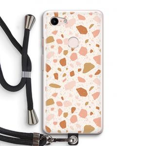 CaseCompany Terrazzo N°18: Pixel 3 Transparant Hoesje met koord