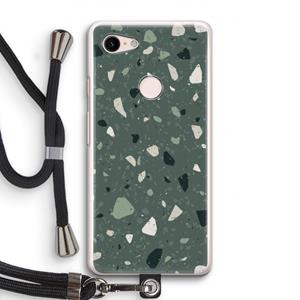 CaseCompany Terrazzo N°19: Pixel 3 Transparant Hoesje met koord